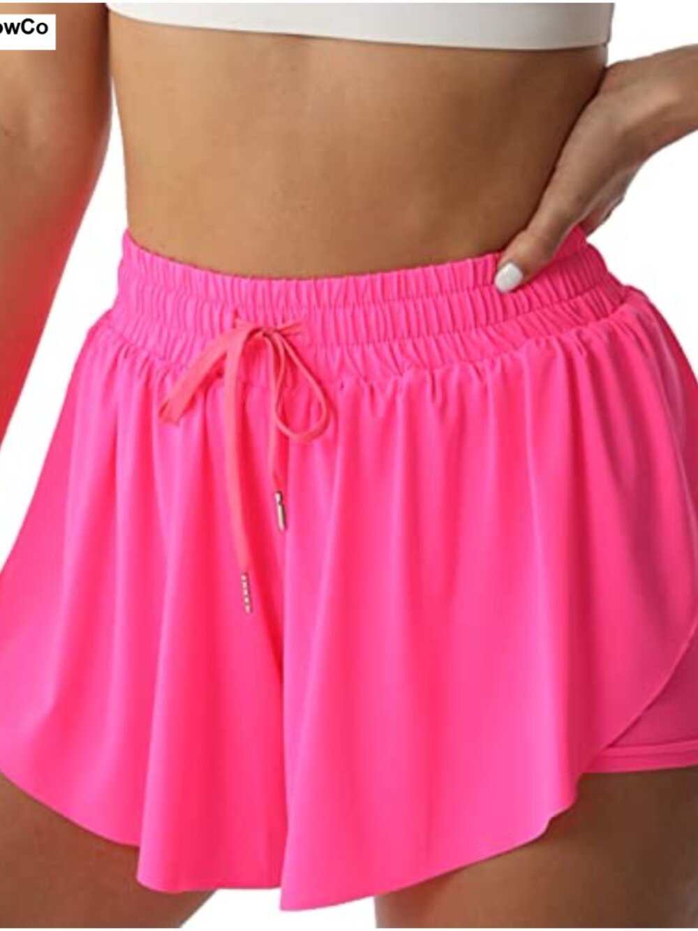 Flowy Athletic Shorts for Women Running Tennis 2-in-1 Quick-Dry with Pocket